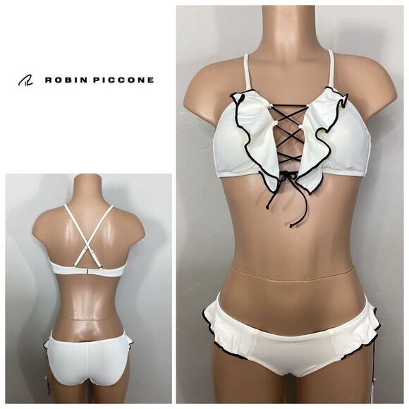 New. Robin Piccone ivory bikini. XXS/XS. Retails $189 - Picture 1 of 8